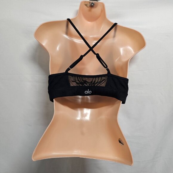 Alo Yoga Sport Bra Women Size S Black - Picture 7 of 15
